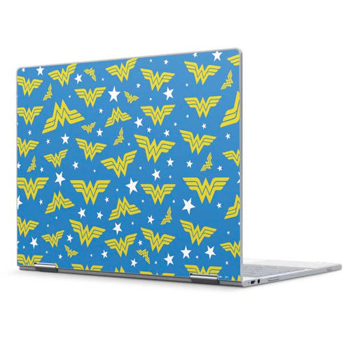 DC Comics Wonder Woman Pattern Pixelbook Skin